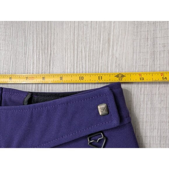 Obermeyer Vintage Ski Stirrup Pants W Loop Junior Cadets Sz 14 Purple Wool (50%) - Picture 10 of 11